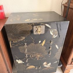 Oriental Lacquer Flatware Chest