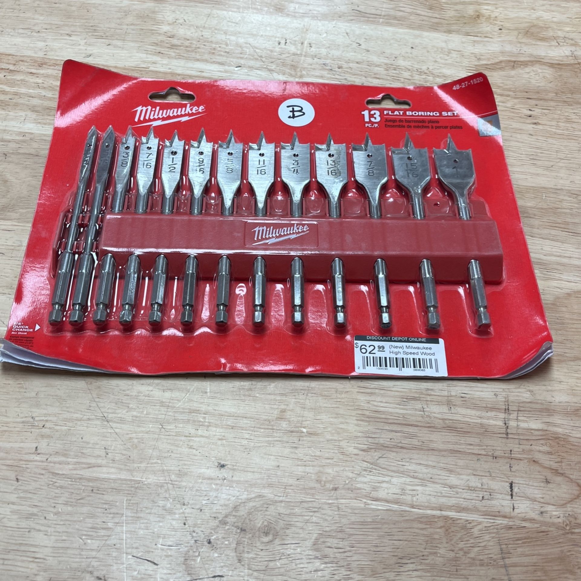 Milwaukee High Speed Wood Spade Bit Set (13Piece) for Sale in Avondale, AZ OfferUp