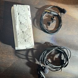 2 Wired Lav Mics