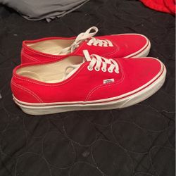 Brand New Red Vans 