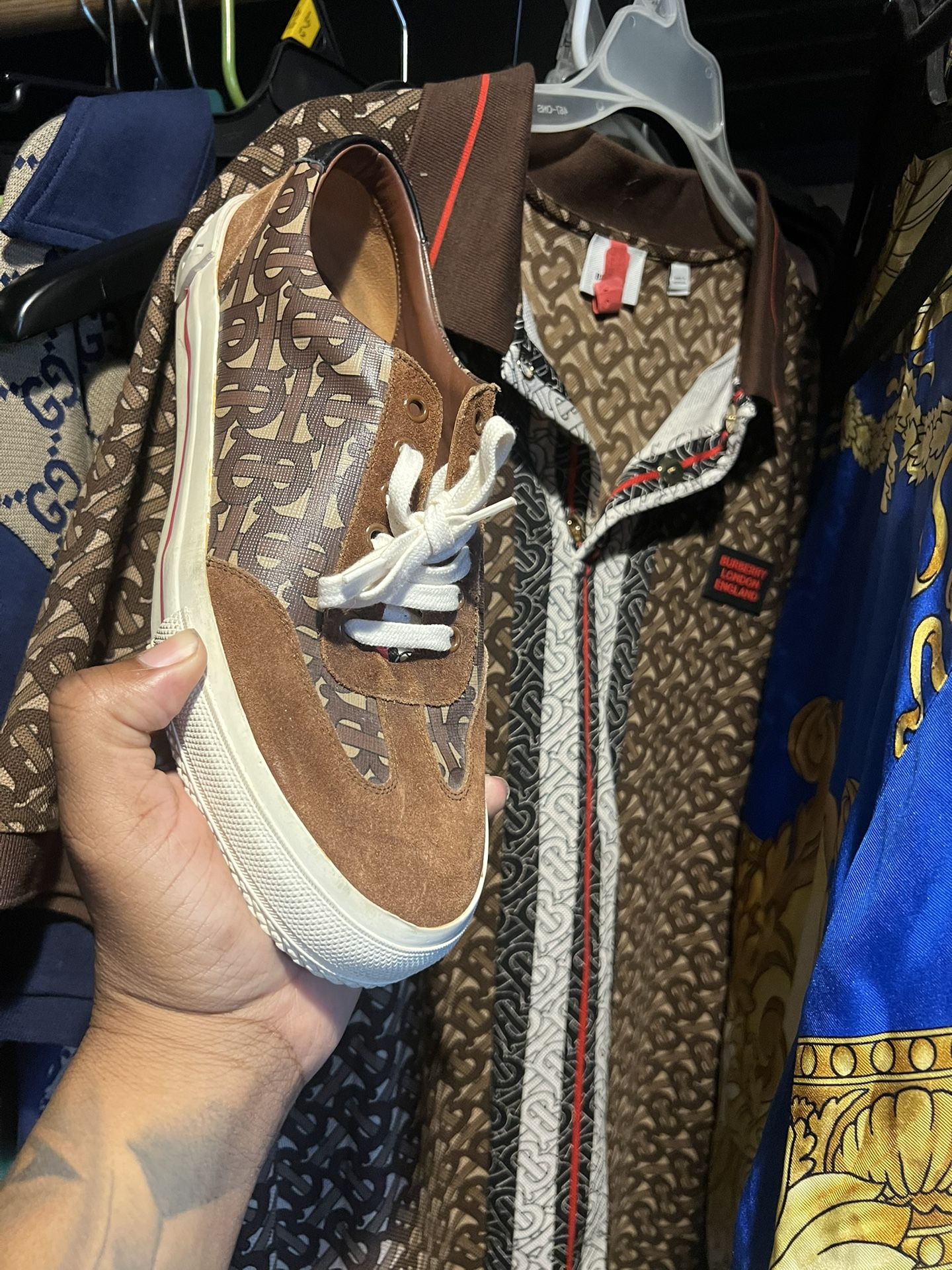 Burberry Shoes And Shirt