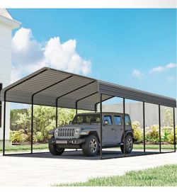 Large Metal Carport Shelter Canopy12X20