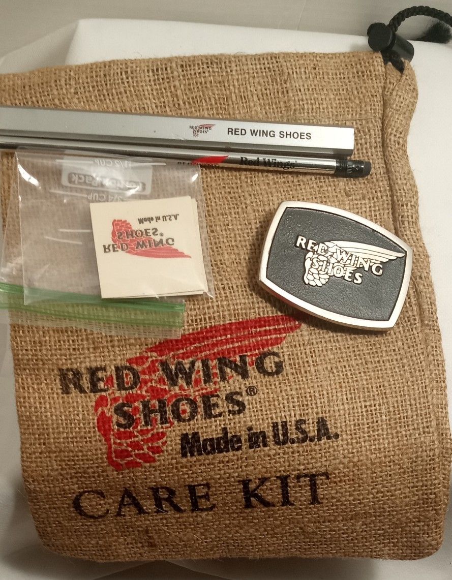 Red Wing Boots Snack Pack Burlap Tattoos Belt Buckle Pencils