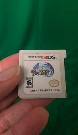 Final Fantasy Explorers (Nintendo 3DS, Very Good Condition)
