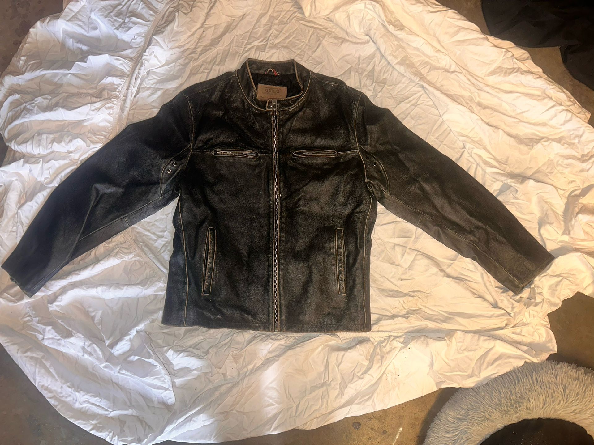 Leather Cafe Biker Jacket