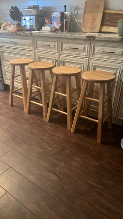 Solid Wood Bar Stools Counter Height 