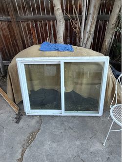 Window . Single pane slider.