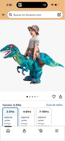 Dinosaurio inflable