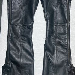 Harley-Davidson Women’s Leather Motorcycle Chaps – Medium