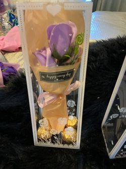 Roses With Box Artificial Like Soap 