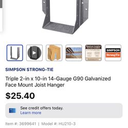 Face Mount Joist Hanger