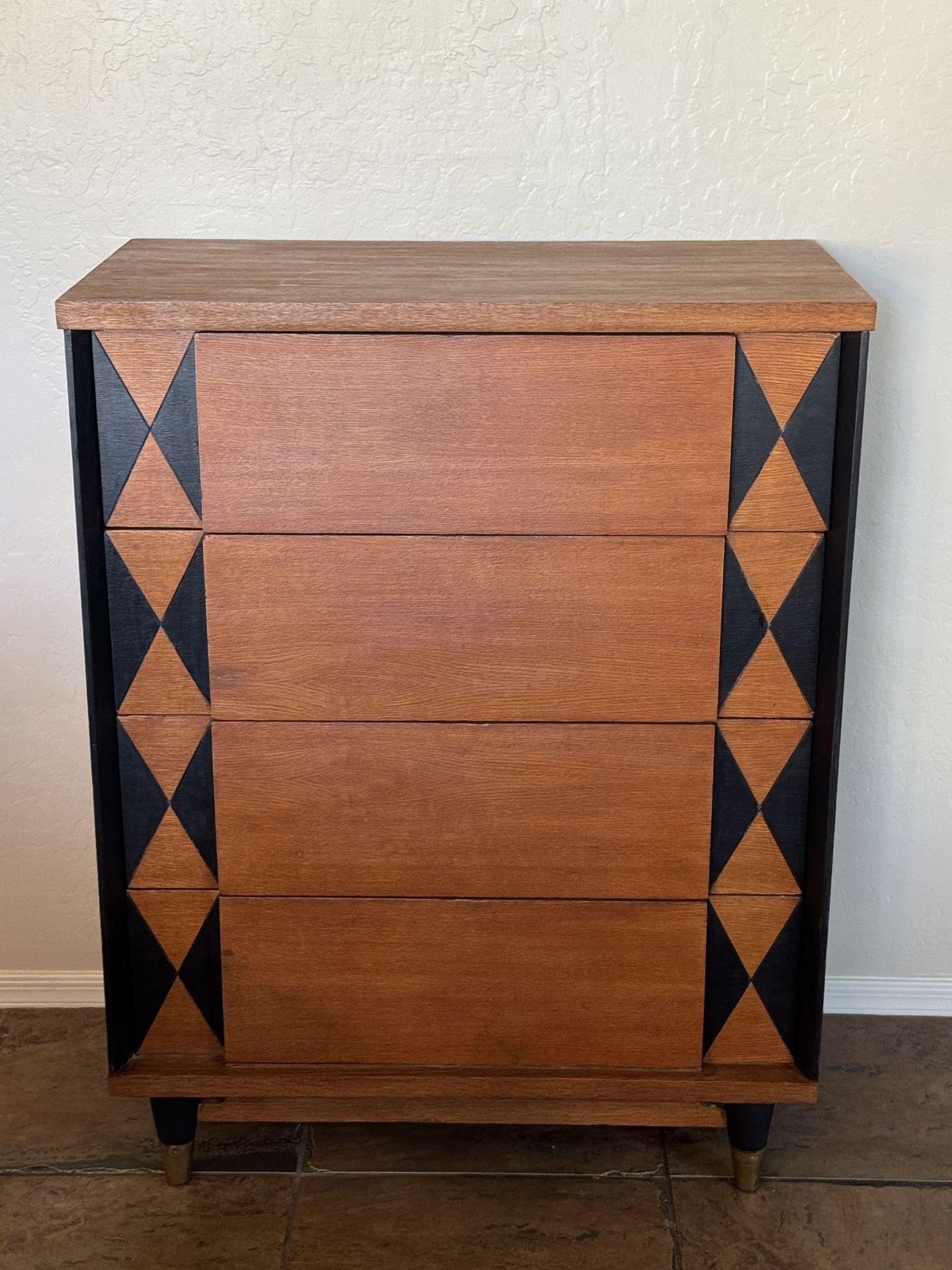 Vintage Dresser With Art Deco Design 