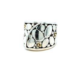 925 Flower/Dot Band Ring