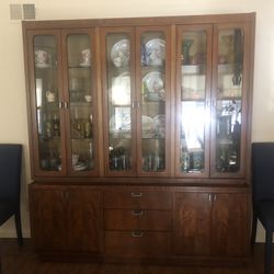 Mid Century Walnut Solid Wood Dining Set