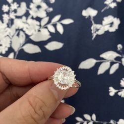 Real 925 Sterling Silver Wedding Ring Size 9