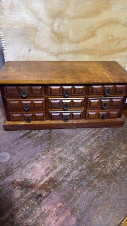 Wooden Jewelry Multi-Drawer Tabletop
