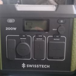 Swiss Tech 200W Portable Power Station 