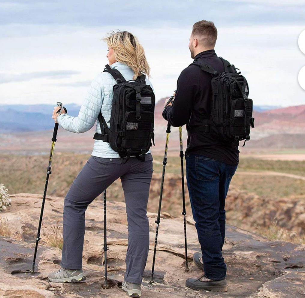 Alpine Summit Hiking/Trekking Poles with Quick Locks, Walking Sticks with Strong and Lightweight 7075 Aluminum and Cork Grips - Enjoy The Great Outdoo