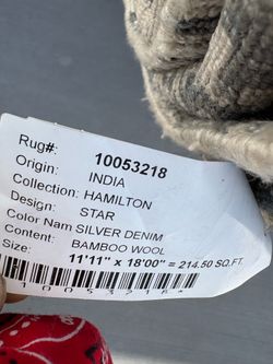 214 square feet BamBoo Wool carpet from India