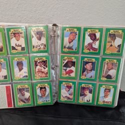 Late 80s Baseball Traiding Cards with an Binder Sport Cards