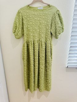 Oak +fort Puff Sleeve Dress
