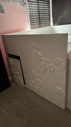 Bed with stool included