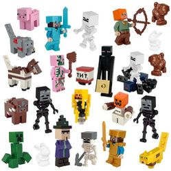 29 Pcs minecraft MiniFigure Building Blocks Mini- Figures Toys Game Character Mini-Figures Kits