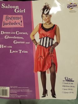 Saloon girl costume size medium
