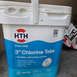 HTH 3 Inch Chlorine Tablets For Pool 40lbs  -brand new sealed