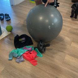 Ab Roller, Exercise Bands And Balance Ball