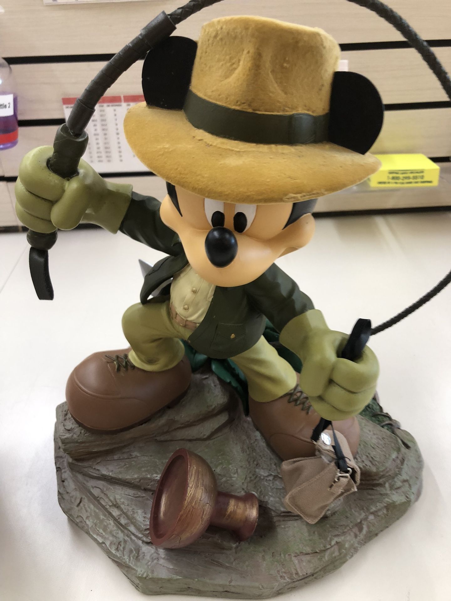 Disney Mickey Mouse Indiana Jones Statue 