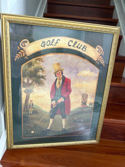 Vintage Golf Club Framed Art Print