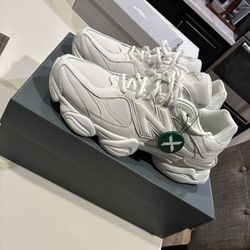 Triple White New Balance 9060 And Black Air Force 1