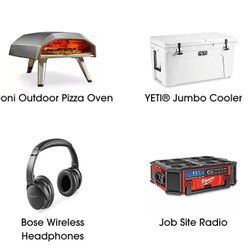 Yeti Pizza Oven Bose Headphone Milwaukee Radio