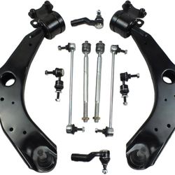 Front Lower Control Arms Suspension Kits Fit for 2004-2009 Mazda 3, Fit for 2006-2017 Mazda 5, Control Arms w/Ball Joints, Sway Bar End Links, Inner O