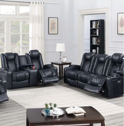 New Luxury Power Reclining Couch and Loveseat! Free Delivery 🚚!
