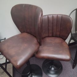 2 Piece Brown Accent Chair