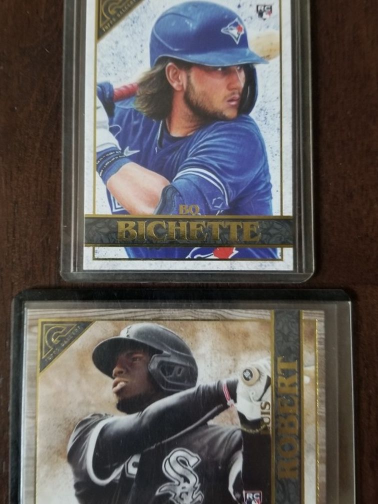 2020 Topps Gallery Bo Bichette & Luis Robert Rookie Cards.