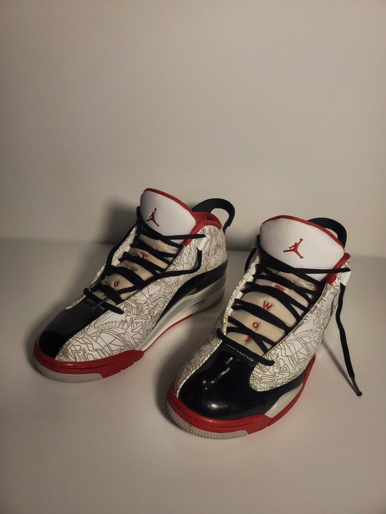 Men’s Jordan Dub Zero White Varsity Red 311046-160 Size 7.5
