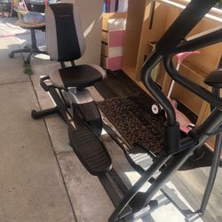 Pro-Form Hybrid Trainer Elliptical Workout Burn Calories Exercise Machine