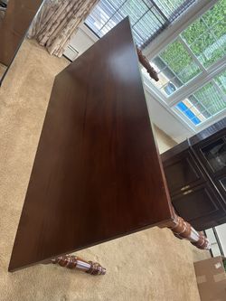 43 x 84 pier one dining room table with glass