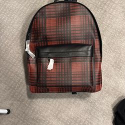 NWT Coach Leather Backpack 