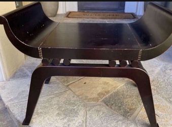 Heavy Quality Unique Side Table Or Bench. Can Use Re Painting
