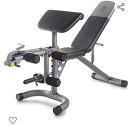 Brand new adjustable bench with leg curl/ext and preacher curl