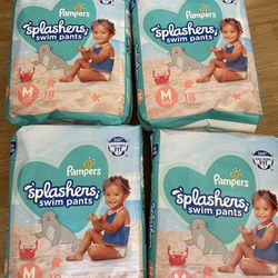 4 packs Pampers swim pants