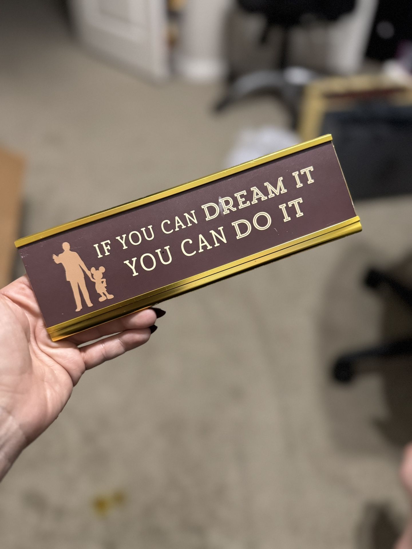 Walt Disney Name Plate