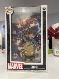 Special Edition Groot With Comic Funko Pop