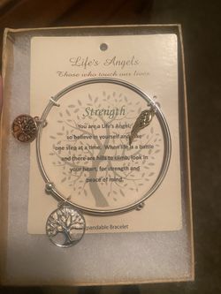 Earth Angel Strength expandable charm bracelet