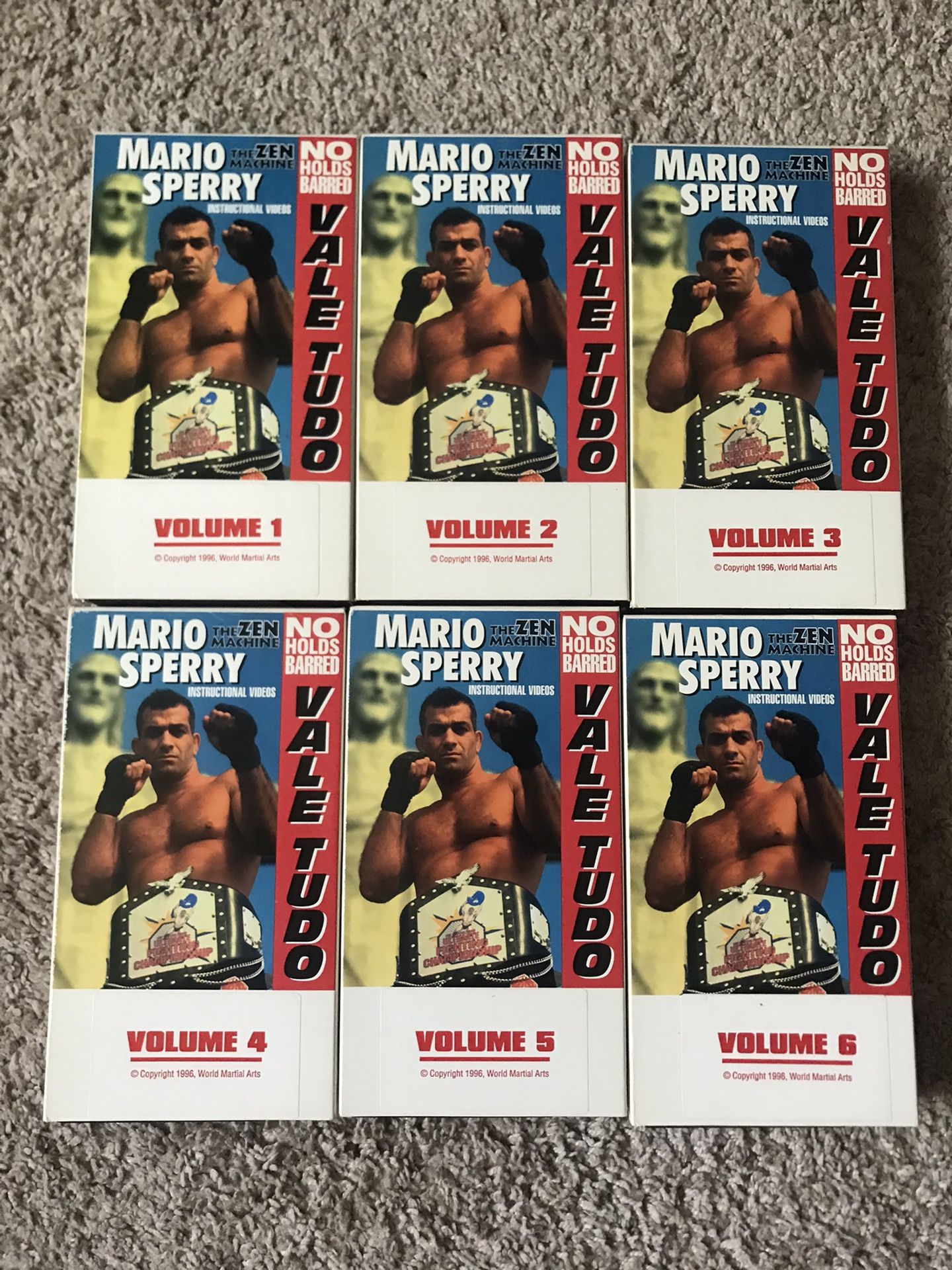 1996 Mario Sperry 6 Volume VHS Videos
