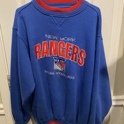 Mens XXL Heavy Cotton New York Rangers Sweatshirt
